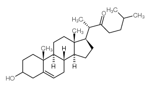 Cholest-5-en-22-one,3-hydroxy-, (3b)-结构式
