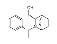 (1R,3S,4S)-2-((R)-1-phenylethyl)-2-azabicyclo(2.2.1)heptane-3-exo-methanol结构式