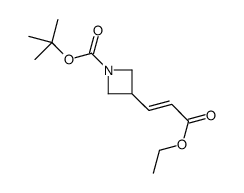 tert-butyl 3-[(E)-3-ethoxy-3-oxoprop-1-enyl]azetidine-1-carboxylate Structure