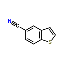 1-苯并噻吩-5-腈结构式