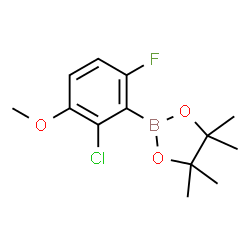 2-Chloro-6-fluoro-3-methoxyphenylboronic acid pinacol ester结构式
