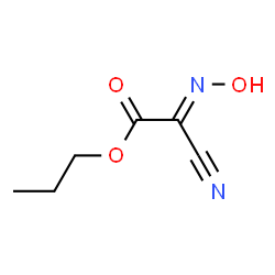 Acetic acid, cyano(hydroxyimino)-, propyl ester (9CI) structure