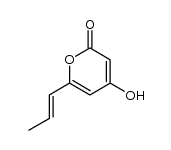 4-hydroxy-6-(1-propenyl)-pyran-2-one Structure