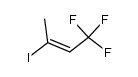 (E)-1,1,1-trifluoro-3-iodo-but-2-ene结构式