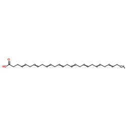 4,7,10,13,16,19,22,25-Octacosaoctaenoic acid Structure