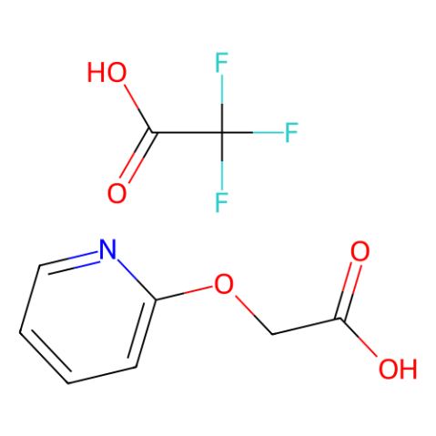 2-(2-pyridyloxy)acetic acid;2,2,2-trifluoroacetic acid Structure