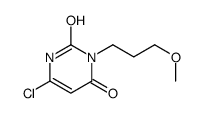 6-chloro-3-(3-methoxypropyl)-1H-pyrimidine-2,4-dione结构式