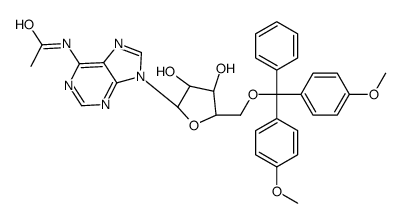 N-[9-[(2R,3R,4S,5R)-5-[[bis(4-methoxyphenyl)-phenylmethoxy]methyl]-3,4-dihydroxyoxolan-2-yl]purin-6-yl]acetamide picture