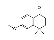 4,4-dimethyl-6-methoxy-1-tetralone结构式