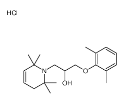 1-(2,6-dimethylphenoxy)-3-(2,2,6,6-tetramethyl-3H-pyridin-1-yl)propan-2-ol,hydrochloride结构式