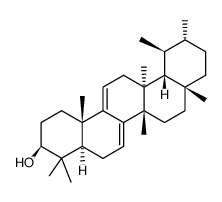 5α-Bauera-7,9(11)-dien-3β-ol Structure