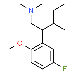 5-Fluoro-2-methoxy-N,N-dimethyl-β-(1-methylpropyl)benzeneethanamine结构式