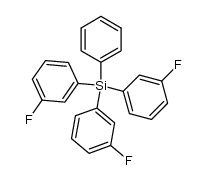 Phenyl-tri-[m-fluor-phenyl]-silan结构式