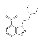N,N-Diethyl-7-nitro-1H-1,2,3-triazolo[4,5-c]pyridine-1-ethanamine结构式