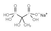 1-Hydroxyethanediphosphonic acid sodium salt structure