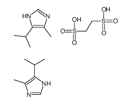 ethane-1,2-disulfonic acid, 4-methyl-5-propan-2-yl-3H-imidazole结构式