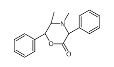 (3R,5S,6R)-4,5-dimethyl-3,6-diphenylmorpholin-2-one结构式