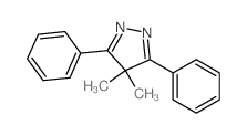 4H-Pyrazole,4,4-dimethyl-3,5-diphenyl- structure