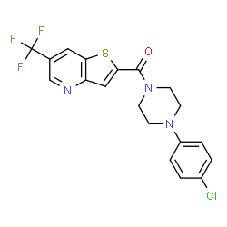 [4-(4-CHLOROPHENYL)PIPERAZINO][6-(TRIFLUOROMETHYL)THIENO[3,2-B]PYRIDIN-2-YL]METHANONE picture