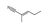cis-3-Aethyl-2-methyl-acrylnitril结构式