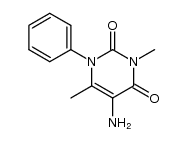 5-amino-3,6-dimethyl-1-phenyluracil Structure