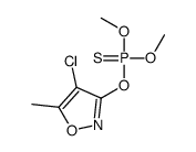 (4-chloro-5-methyl-1,2-oxazol-3-yl)oxy-dimethoxy-sulfanylidene-λ5-phosphane结构式