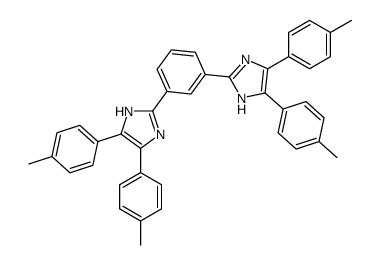 2-[3-[4,5-bis(4-methylphenyl)-1H-imidazol-2-yl]phenyl]-4,5-bis(4-methylphenyl)-1H-imidazole结构式