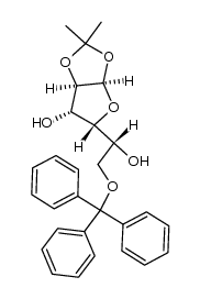 1,2-O-isopropylidene-6-O-trityl-α-D-glucofuranose结构式