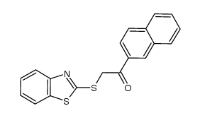 2-(benzo[d]thiazol-2-ylthio)-1-(naphthalen-2-yl)ethanone结构式