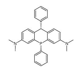 3,7-bis(dimethylamino)-5,10-diphenyl-5,10-dihydrodibenzophosphorin结构式