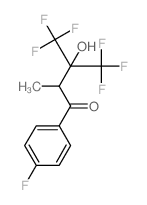 1-Butanone,4,4,4-trifluoro-1-(4-fluorophenyl)-3-hydroxy-2-methyl-3-(trifluoromethyl)-结构式