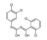 2,6-Dichloro-N-[[(3,4-dichlorophenyl)amino]carbonyl]benzamide结构式