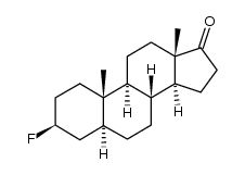 3β-fluoro-5αH-androstan-17-one结构式