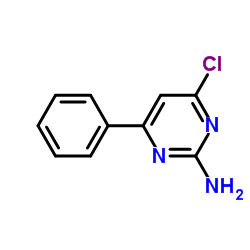 2-Amino-4-chloro-6-phenylpyrimidine Structure