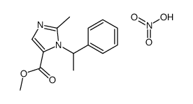 methyl 2-methyl-3-(1-phenylethyl)imidazole-4-carboxylate,nitric acid Structure