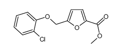 5-(2-CHLORO-PHENOXYMETHYL)-FURAN-2-CARBOXYLIC ACID METHYL ESTER结构式