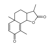 3,5a,9-trimethyl-3a,4,5,5a-tetrahydro-3H,9bH-naphtho[1,2-b]furan-2,8-dione结构式