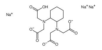 Glycine, N,N-1,2-cyclohexanediylbisN-(carboxymethyl)-, trisodium salt structure