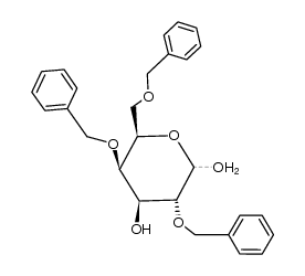 2,4,6-tri-O-benzyl-α,β-D-galactopyranose结构式