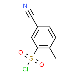 5-Cyano-2-methylbenzenesulfonyl chloride Structure
