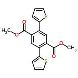 Dimethyl 2,5-di(2-thienyl)terephthalate Structure