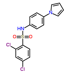 2,4-Dichloro-N-[4-(1H-pyrrol-1-yl)phenyl]benzenesulfonamide structure