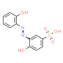 4-Hydroxy-3-[(2-hydroxyphenyl)azo]benzenesulfonic acid structure