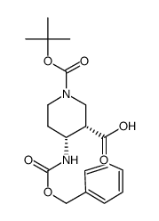 4-BENZYLOXYCARBONYLAMINO-PIPERIDINE-1,3-DICARBOXYLIC ACID 1-TERT-BUTYL ESTER picture