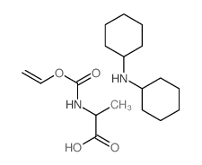 N-((Vinyloxy)carbonyl)-L-alanine, compound with dicyclohexylamine (1:1) Structure