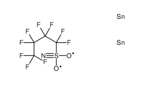 1,1,2,2,3,3,4,4,4-nonafluoro-N,N-bis(trimethylstannyl)butane-1-sulfonamide结构式