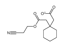 2-[1-[2-(2-cyanoethoxy)-2-oxoethyl]cyclohexyl]acetate结构式