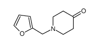1-(furan-2-ylmethyl)piperidin-4-one Structure