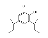 2-chloro-4,6-bis(2-methylbutan-2-yl)phenol结构式