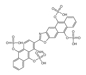 2-[1-amino-9,10-bis(sulphooxy)-2-anthryl]anthra[2,3-d]oxazole-5,10-diyl bis(hydrogen sulphate) picture